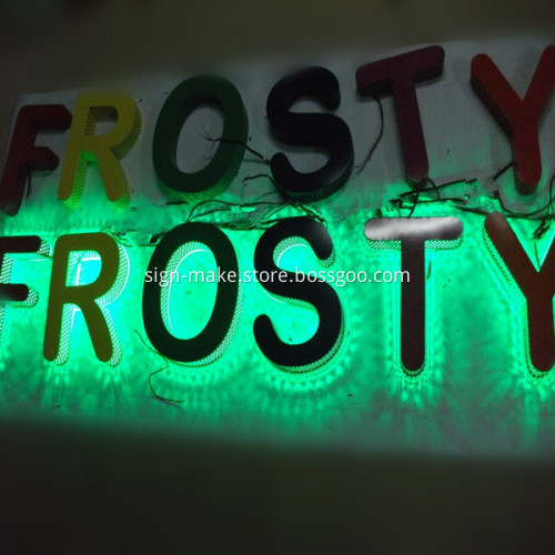RGB Backlit LED Channel Letter Sign